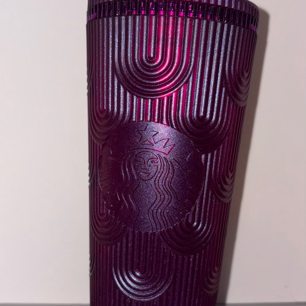Starbucks Spring 2024 Purple Pearl Shell Mermaid Siren Scales Venti Tumbler 24oz